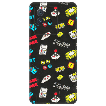 IQOO Phone Skins (All Models) - Gaming Doodles - 3D Embossed Finish (L-224) IQOO Neo 6 5G