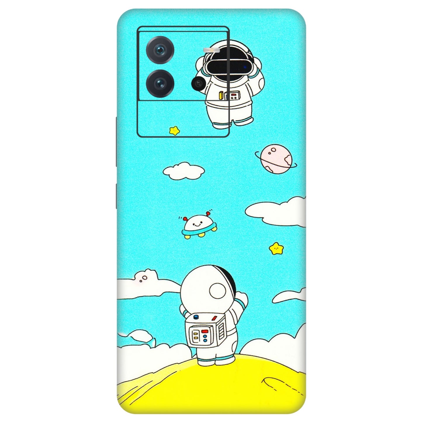 IQOO Phone Skins (All Models) - Blue Skies Astro Float - 3D Embossed Finish (L-230) IQOO Neo 6 5G