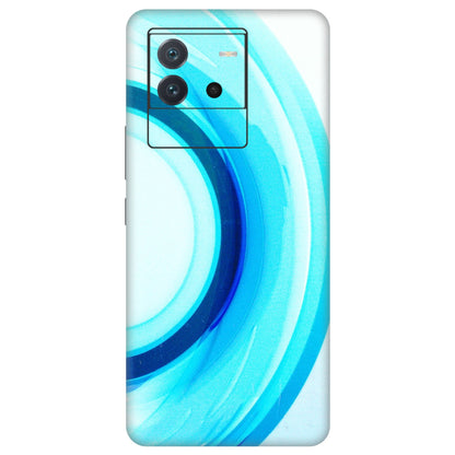 IQOO Phone Skins (All Models) - The Blue Curve - 3D Embossed Finish (L-244) IQOO Neo 6 5G