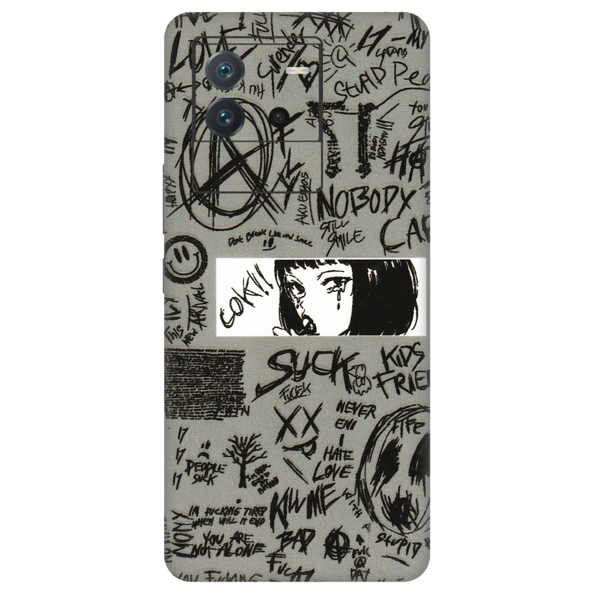 IQOO Phone Skins (All Models) - Never Have Love Anime - 3D Embossed Finish (L-260) IQOO Neo 6 5G