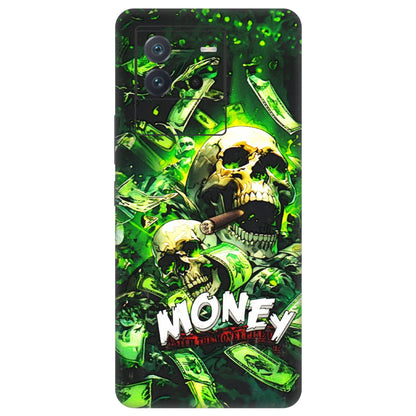IQOO Phone Skins (All Models) - Skull Money - 3D Embossed Finish (L-303) IQOO Neo 6 5G