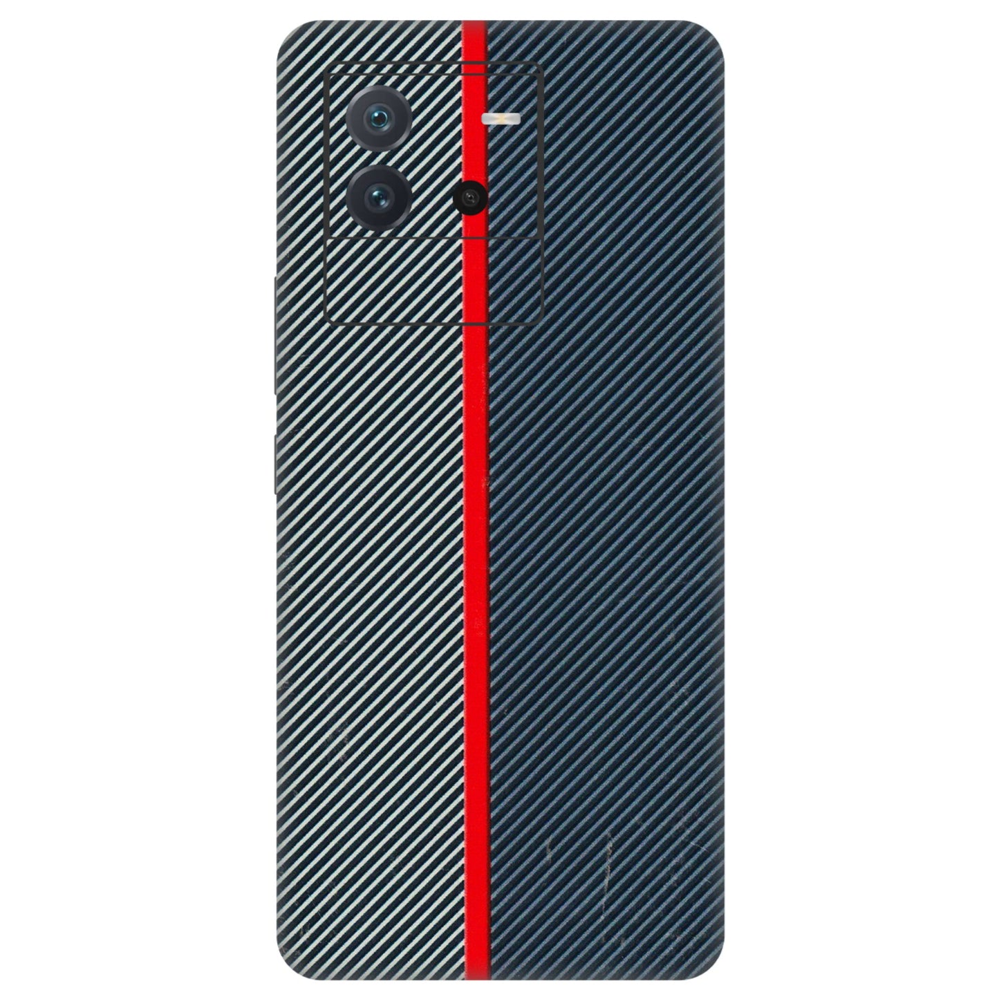 IQOO Phone Skins (All Models) - Blue Sober Lines - 3D Embossed Finish (L-305) IQOO Neo 6 5G