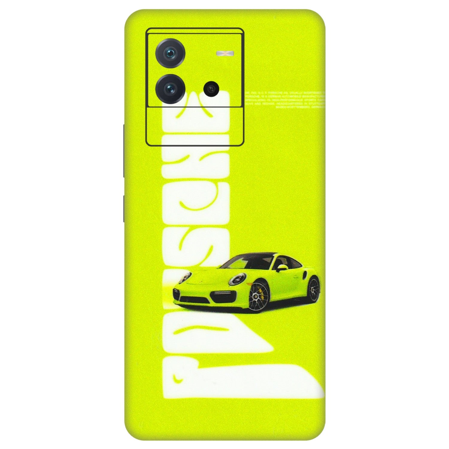 IQOO Phone Skins (All Models) - Lime Green Porche - 3D Embossed Finish (L-30) IQOO Neo 6 5G