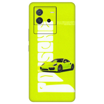 IQOO Phone Skins (All Models) - Lime Green Porche - 3D Embossed Finish (L-30) IQOO Neo 6 5G
