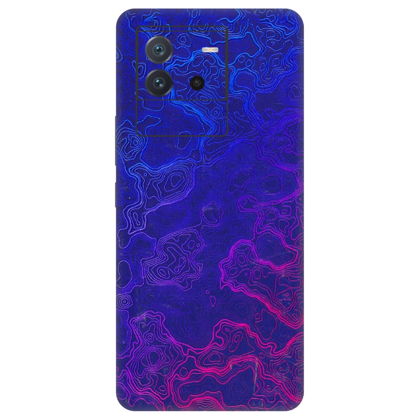 IQOO Phone Skins (All Models) - Purple Ripples Swirl - 3D Embossed Finish (L-314) IQOO Neo 6 5G