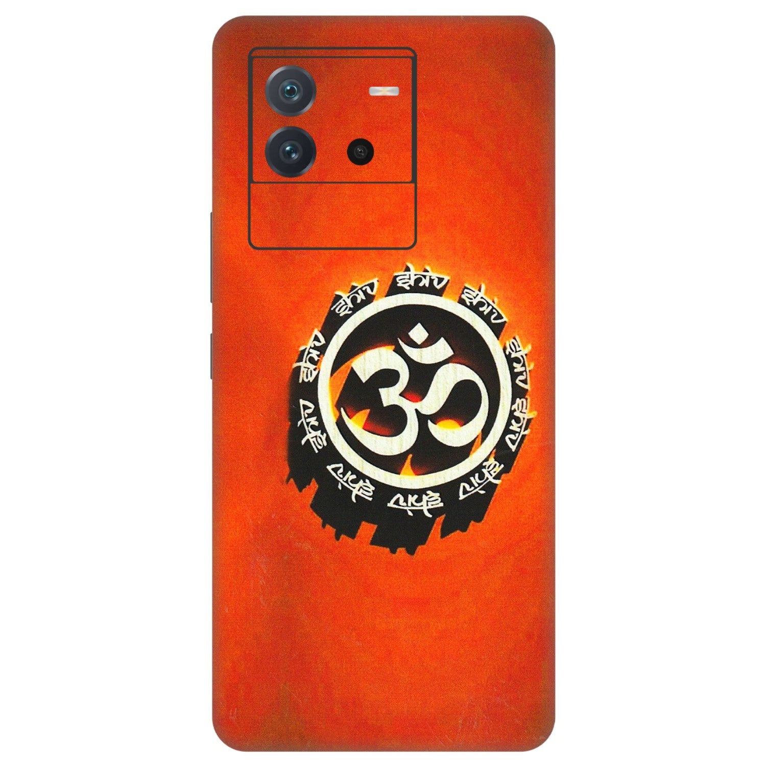 IQOO Phone Skins (All Models) - Aum Shiv Orange - 3D Embossed Finish (L-32) IQOO Neo 6 5G