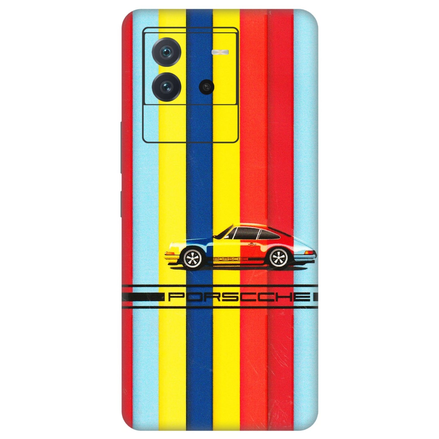 IQOO Phone Skins (All Models) - Multicolour Porche - 3D Embossed Finish (L-39) IQOO Neo 6 5G