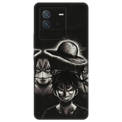 IQOO Phone Skins (All Models) - Black Luffy Hat - 3D Embossed Finish (L-57) IQOO Neo 6 5G