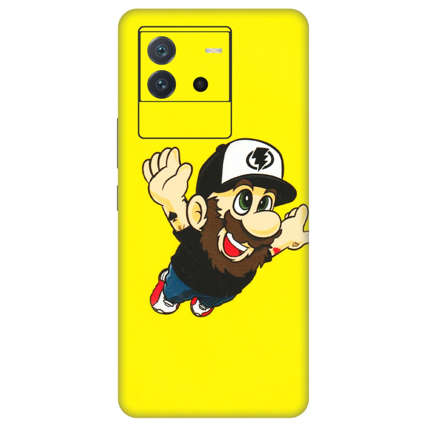 IQOO Phone Skins (All Models) - Flying Beardo - 3D Embossed Finish (L-60) IQOO Neo 6 5G