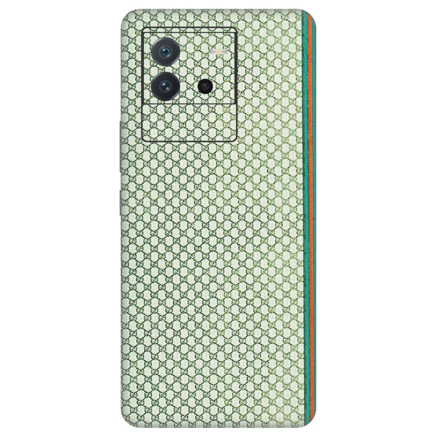 IQOO Phone Skins (All Models) - Gucci Fabric Pattern - 3D Embossed Finish (L-73) IQOO Neo 6 5G