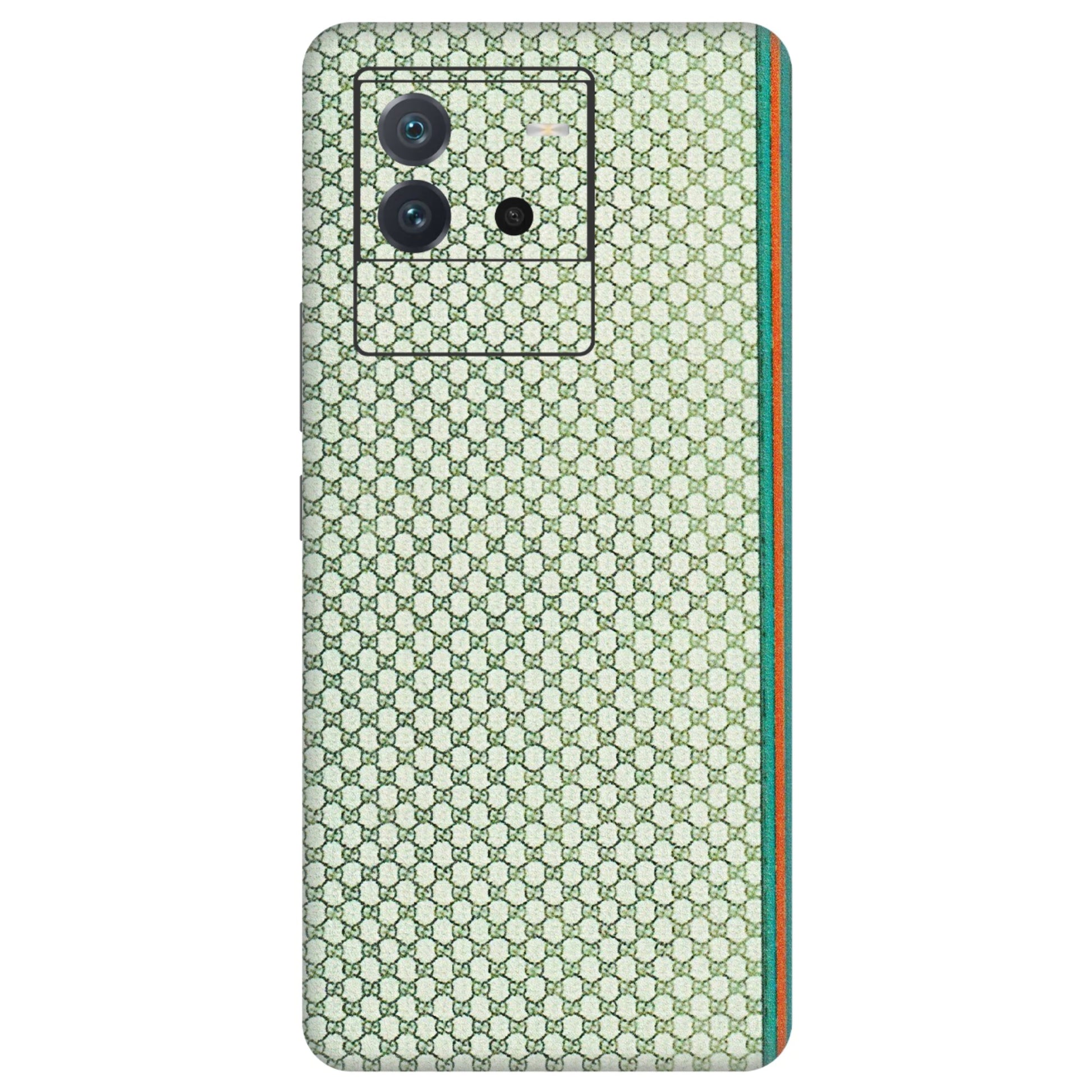 IQOO Phone Skins (All Models) - Gucci Fabric Pattern - 3D Embossed Finish (L-73) IQOO Neo 6 5G