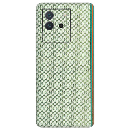 IQOO Phone Skins (All Models) - Gucci Fabric Pattern - 3D Embossed Finish (L-73) IQOO Neo 6 5G