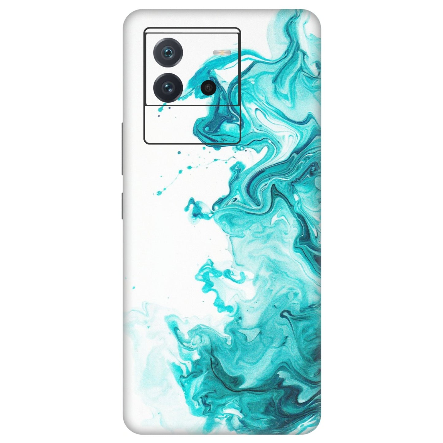 IQOO Phone Skins (All Models) - Sky Blue Abstract Colour - Matte Finish (M-146) IQOO Neo 6 5G