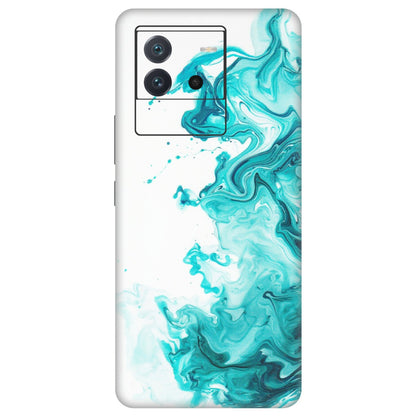 IQOO Phone Skins (All Models) - Sky Blue Abstract Colour - Matte Finish (M-146) IQOO Neo 6 5G