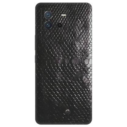 IQOO Phone Skins (All Models) - Black Snack Leather - Matte Finish (M-147) IQOO Neo 6 5G