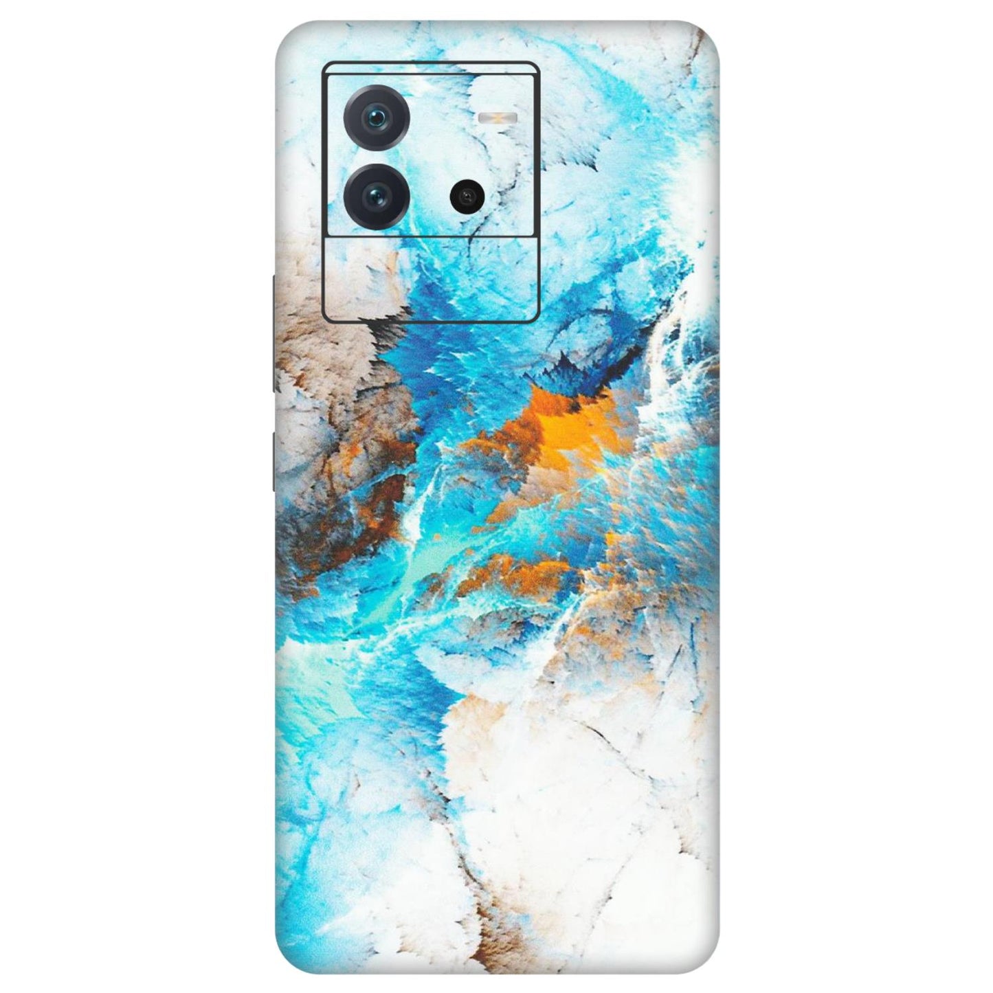 IQOO Phone Skins (All Models) - Blue Waves Abstract - Matte Finish (M-19) IQOO Neo 6 5G