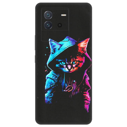 IQOO Phone Skins (All Models) - Cyberpunk Cat - Matte Finish (M-45) IQOO Neo 6 5G