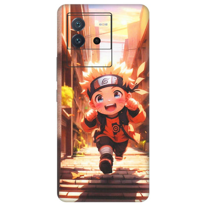 IQOO Phone Skins (All Models) - Naruto Cute Toon Running - Matte Finish (M-04) IQOO Neo 6 5G
