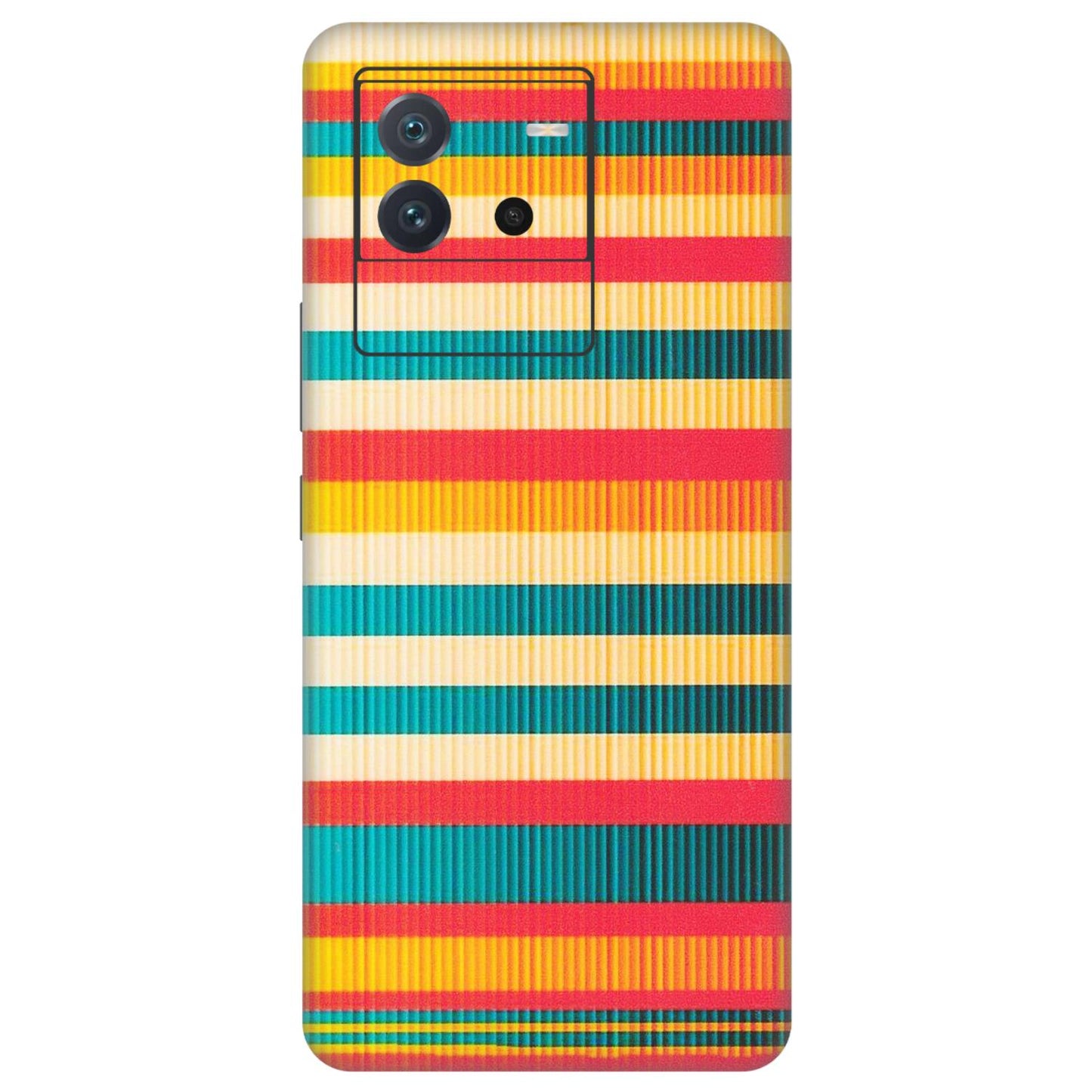 IQOO Phone Skins (All Models) - Colourful Stripes Soothing Effect - Matte Finish (M-86) IQOO Neo 6 5G
