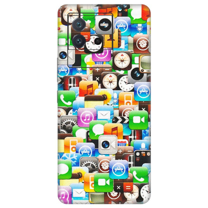 IQOO Phone Skins (All Models) - All Apple Icons - Matte Finish (M-93) IQOO Neo 6 5G