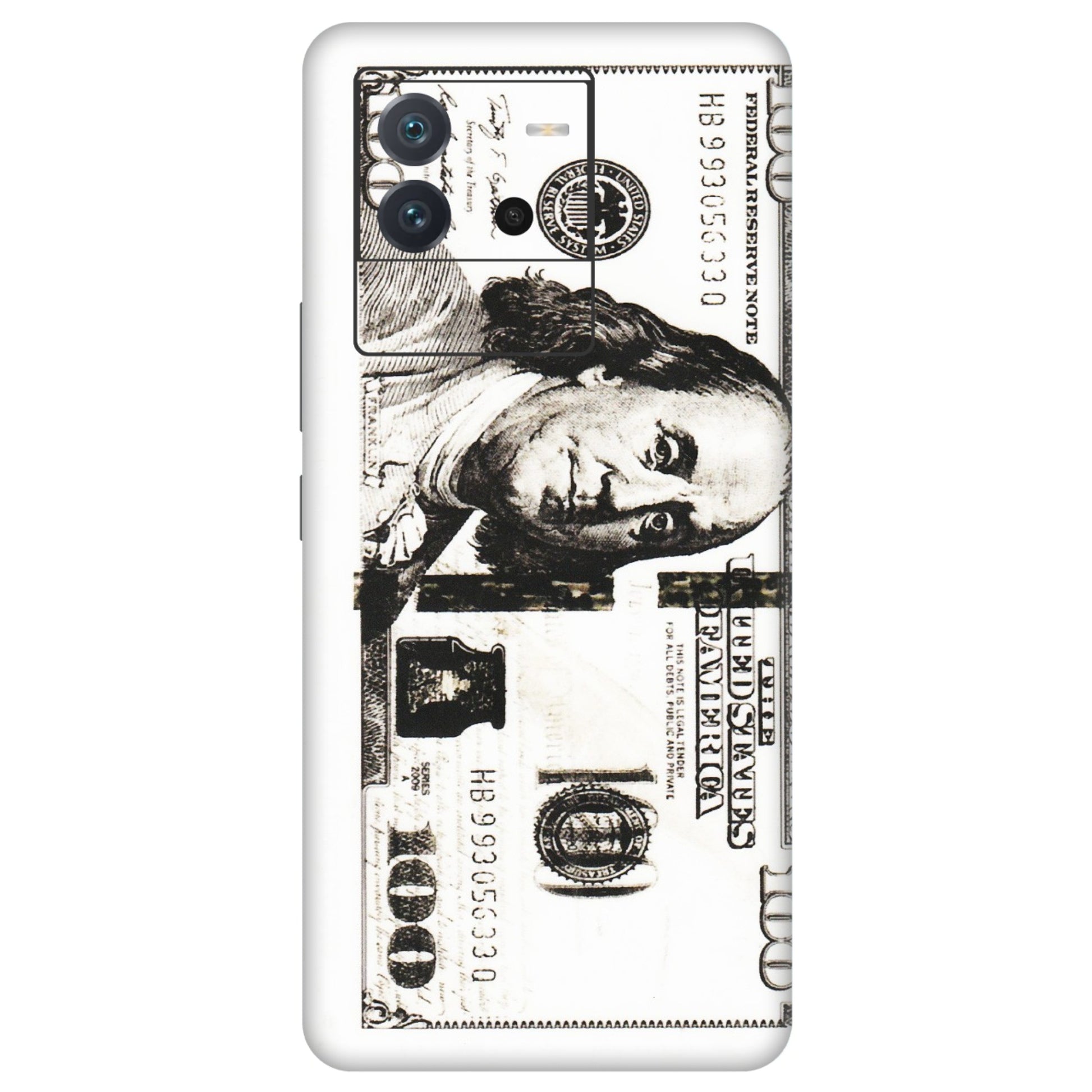 IQOO Phone Skins (All Models) - 100 Dollar Currency - Transparent Finish (T-01) IQOO Neo 6 5G
