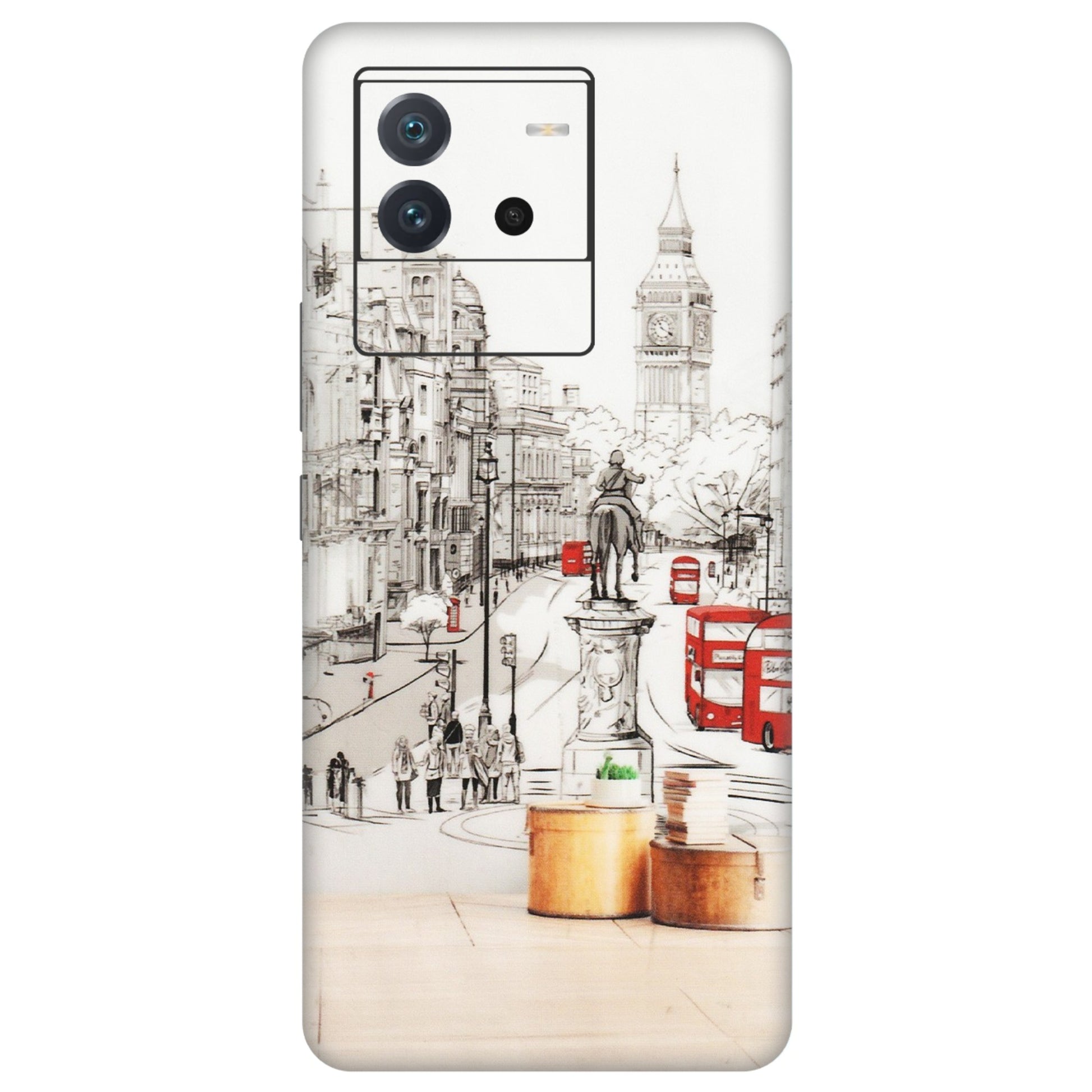 IQOO Phone Skins (All Models) - London Street - Transparent Finish (T-02) IQOO Neo 6 5G