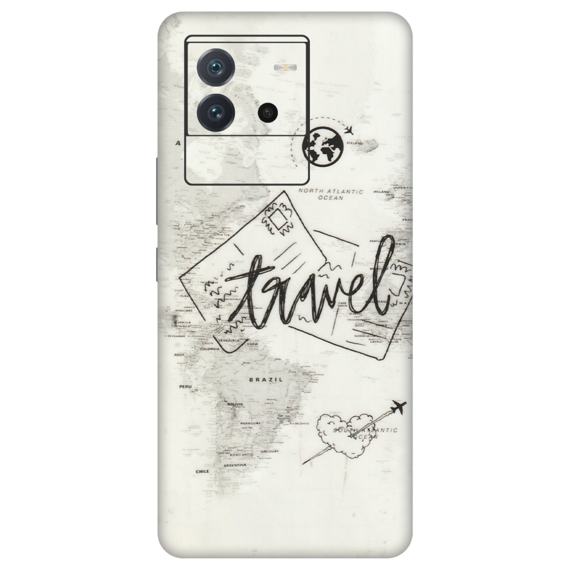 IQOO Phone Skins (All Models) - Travel Ticket - Transparent Finish (T-06) IQOO Neo 6 5G
