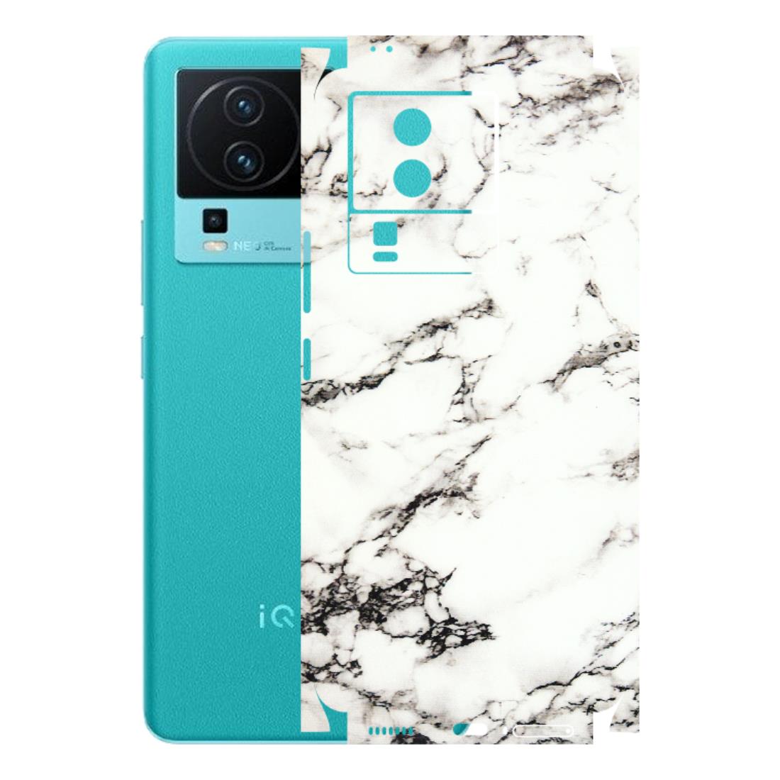 IQOO Phone Skins (All Models) - Black and White Marble Texture - 3D Embossed Finish (L-124) IQOO Neo 7 5G
