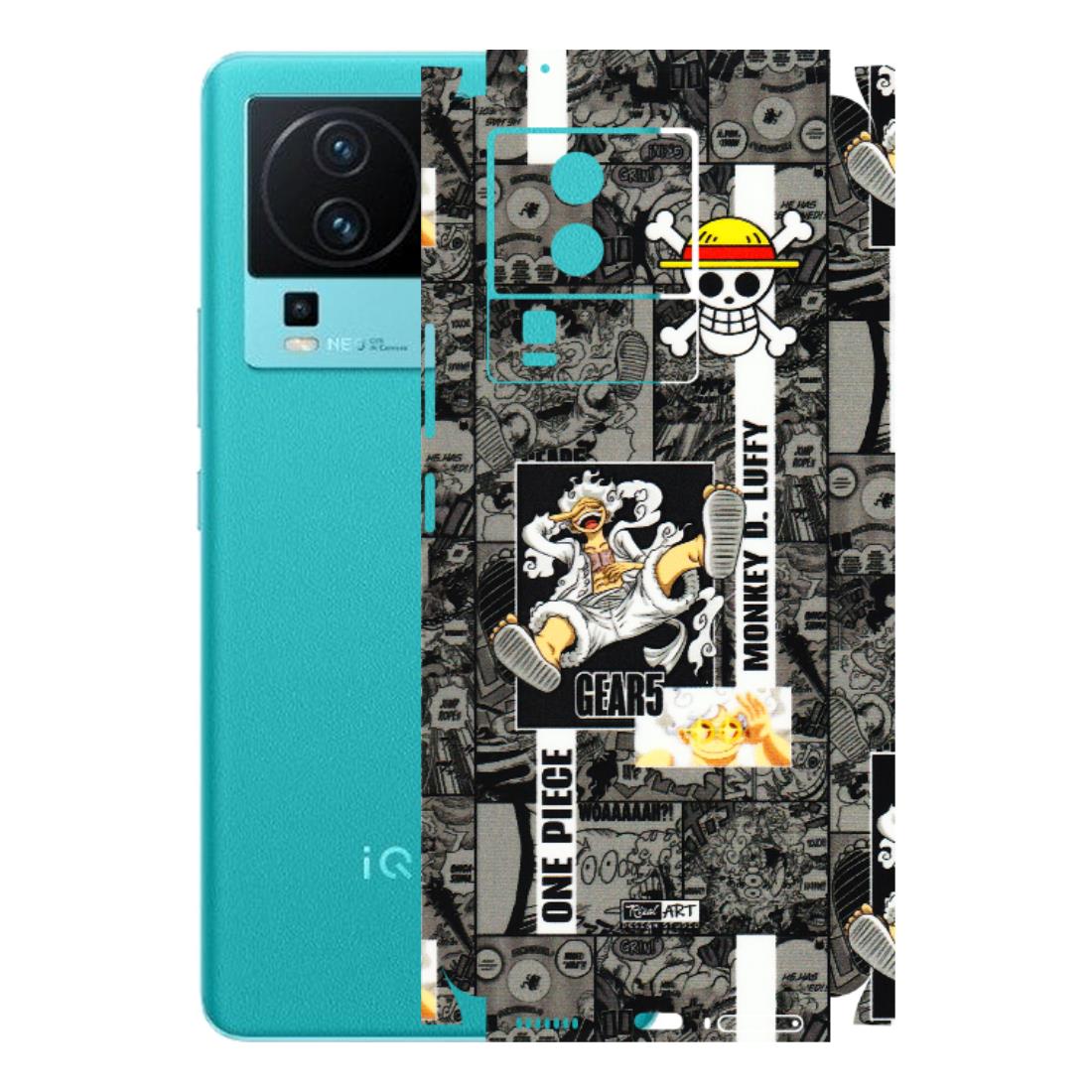 IQOO Phone Skins (All Models) - Cuffy Anime MonkeyCamic - 3D Embossed Finish (L-242) IQOO Neo 7 5G