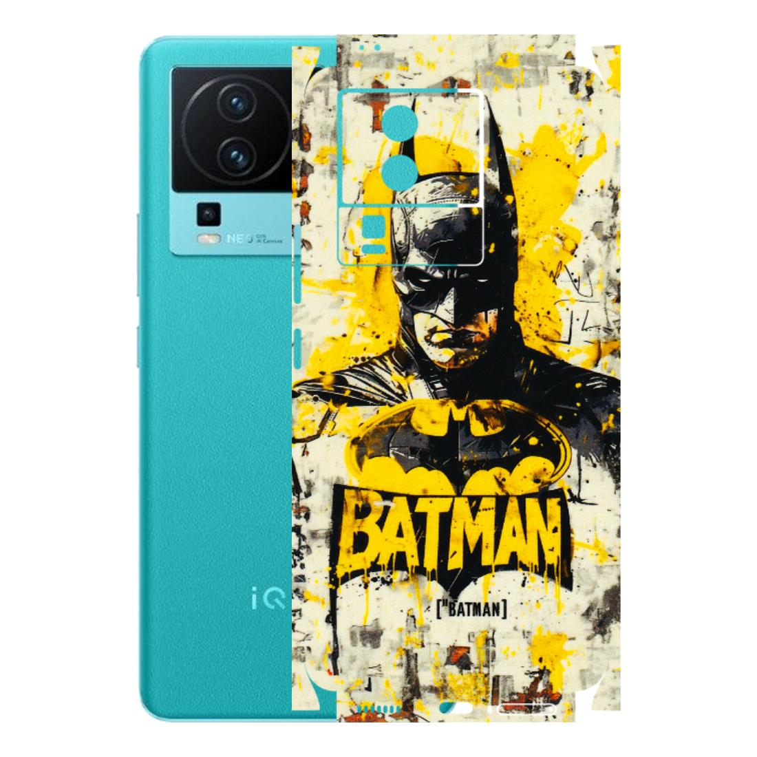 IQOO Phone Skins (All Models) - Batman Yellow BT - 3D Embossed Finish (L-304) IQOO Neo 7 5G