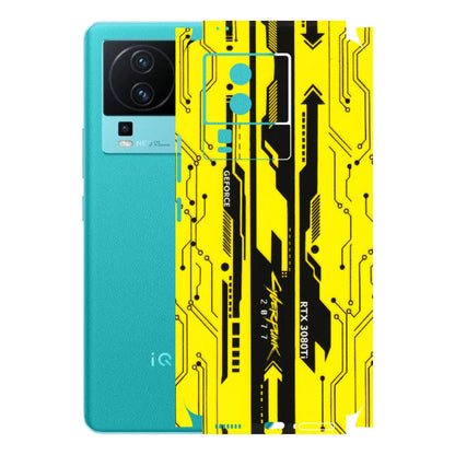IQOO Phone Skins (All Models) - Yellow Cyberpunk - 3D Embossed Finish (L-93) IQOO Neo 7 5G