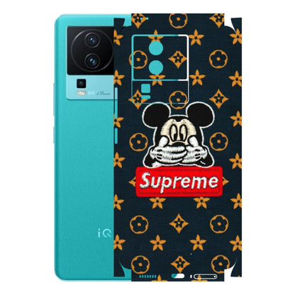 IQOO Phone Skins (All Models) - Mickey Supreme - Matte Finish (M-83) IQOO Neo 7 5G