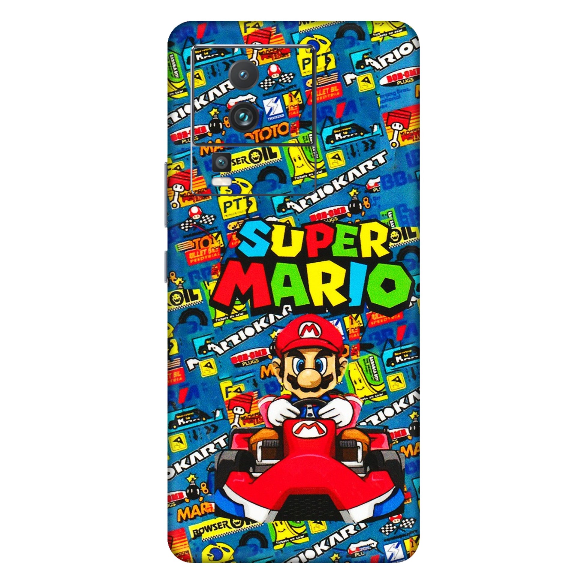 IQOO Phone Skins (All Models) - Super Mario Kart - 3D Embossed Finish (L-140) IQOO Neo 7 5G