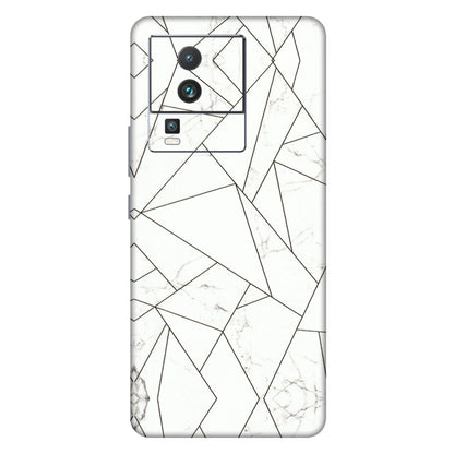 IQOO Phone Skins (All Models) - Luxury White Marble Effect - 3D Embossed Finish (L-168) IQOO Neo 7 5G