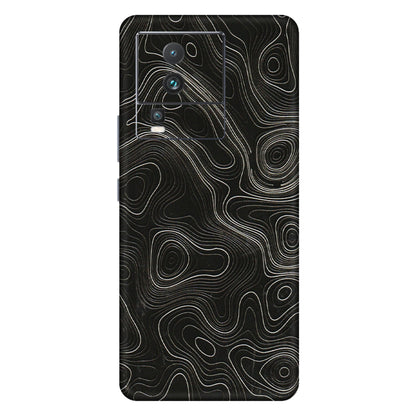 IQOO Phone Skins (All Models) - Black Swirl - 3D Embossed Finish (L-196) IQOO Neo 7 5G