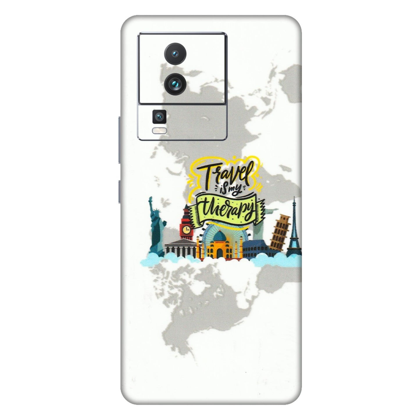 IQOO Phone Skins (All Models) - Travel Therapy - 3D Embossed Finish (L-199) IQOO Neo 7 5G