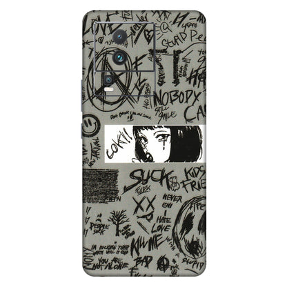 IQOO Phone Skins (All Models) - Never Have Love Anime - 3D Embossed Finish (L-260) IQOO Neo 7 5G