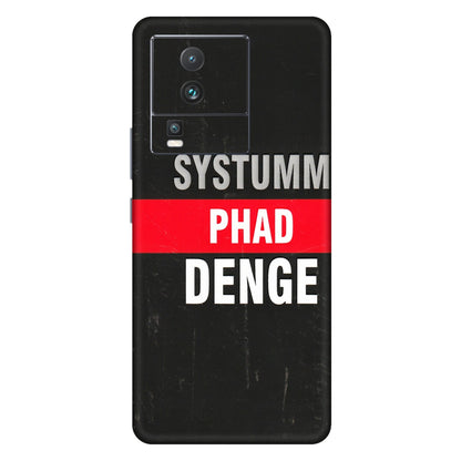 IQOO Phone Skins (All Models) - Systumm Phad Denge - 3D Embossed Finish (L-278) IQOO Neo 7 5G