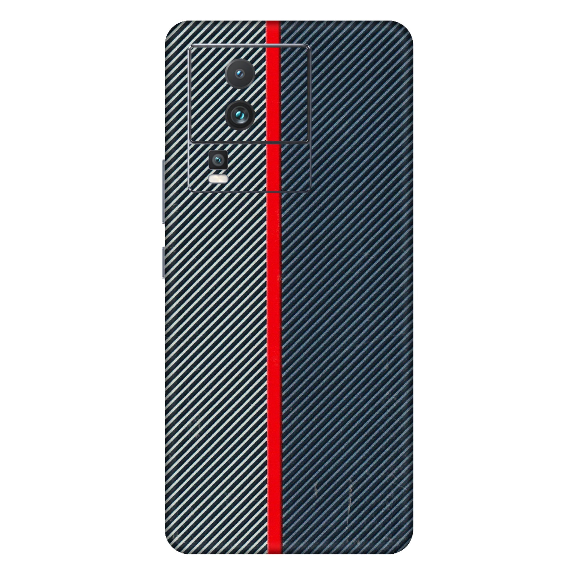 IQOO Phone Skins (All Models) - Blue Sober Lines - 3D Embossed Finish (L-305) IQOO Neo 7 5G