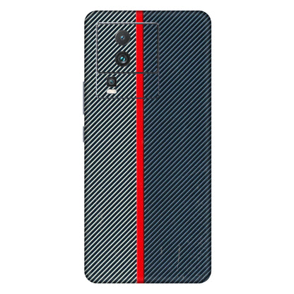 IQOO Phone Skins (All Models) - Blue Sober Lines - 3D Embossed Finish (L-305) IQOO Neo 7 5G