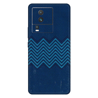 IQOO Phone Skins (All Models) - Blue Sober Waves - 3D Embossed Finish (L-306) IQOO Neo 7 5G