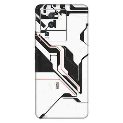 IQOO Phone Skins (All Models) - White Techy Logo - 3D Embossed Finish (L-312) IQOO Neo 7 5G