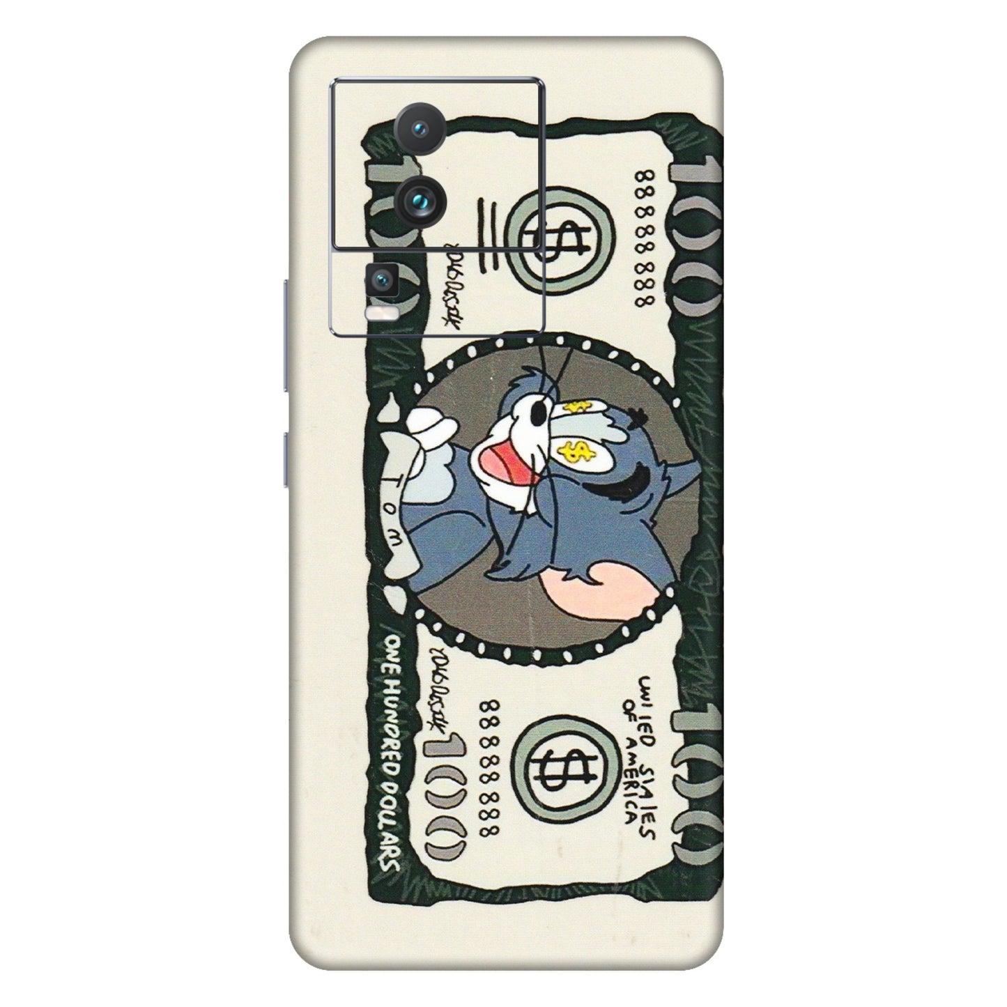 IQOO Phone Skins (All Models) - Tom Hundred Dollar - 3D Embossed Finish (L-324) IQOO Neo 7 5G