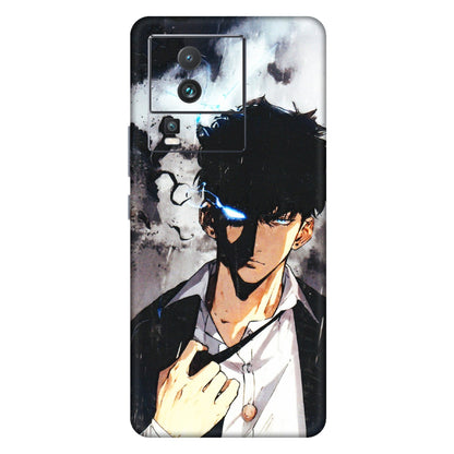 IQOO Phone Skins (All Models) - Sung Jinwoo Manhwa Anime - 3D Embossed Finish (L-328) IQOO Neo 7 5G