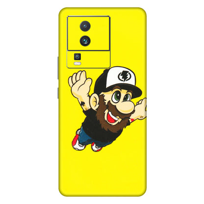 IQOO Phone Skins (All Models) - Flying Beardo - 3D Embossed Finish (L-60) IQOO Neo 7 5G