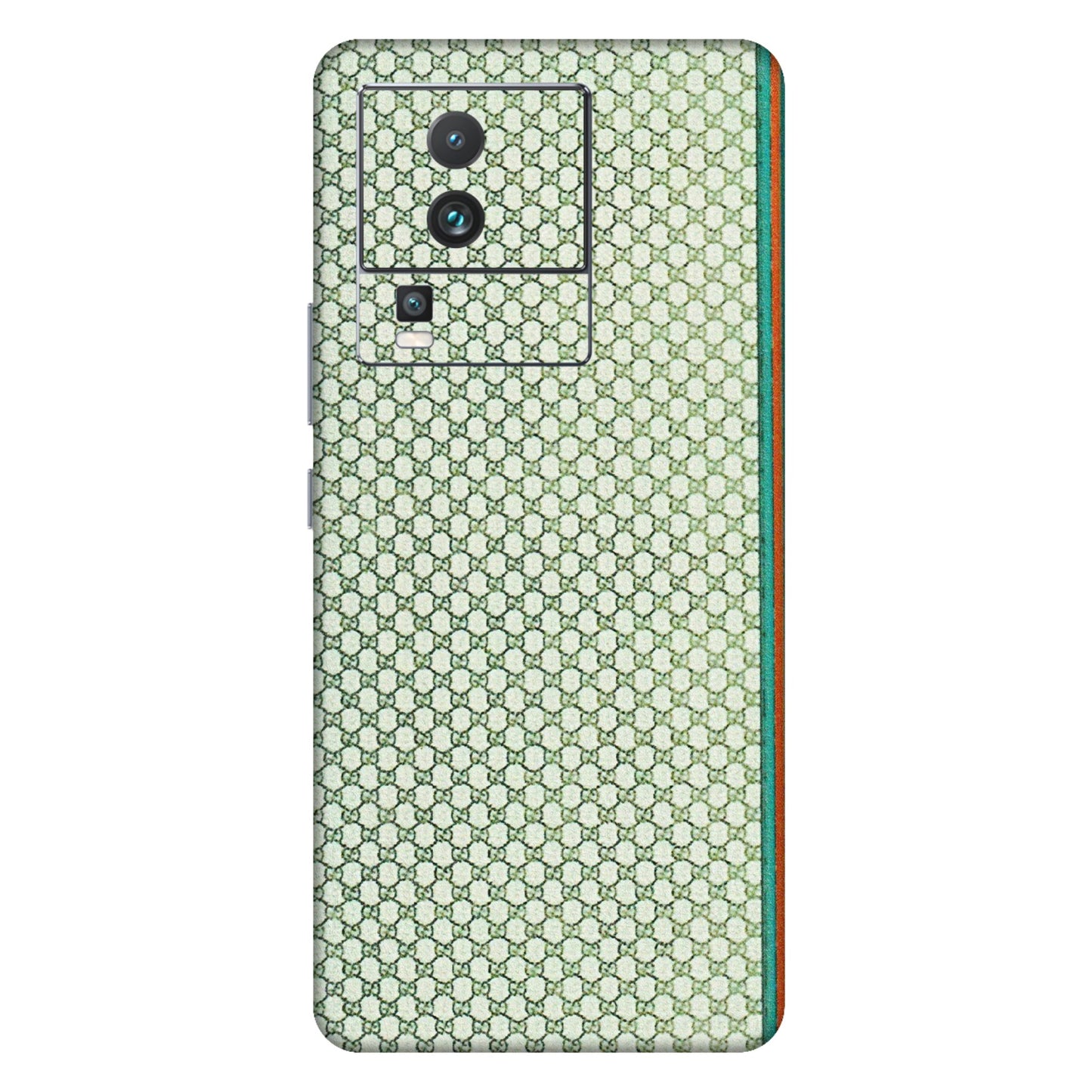IQOO Phone Skins (All Models) - Gucci Fabric Pattern - 3D Embossed Finish (L-73) IQOO Neo 7 5G