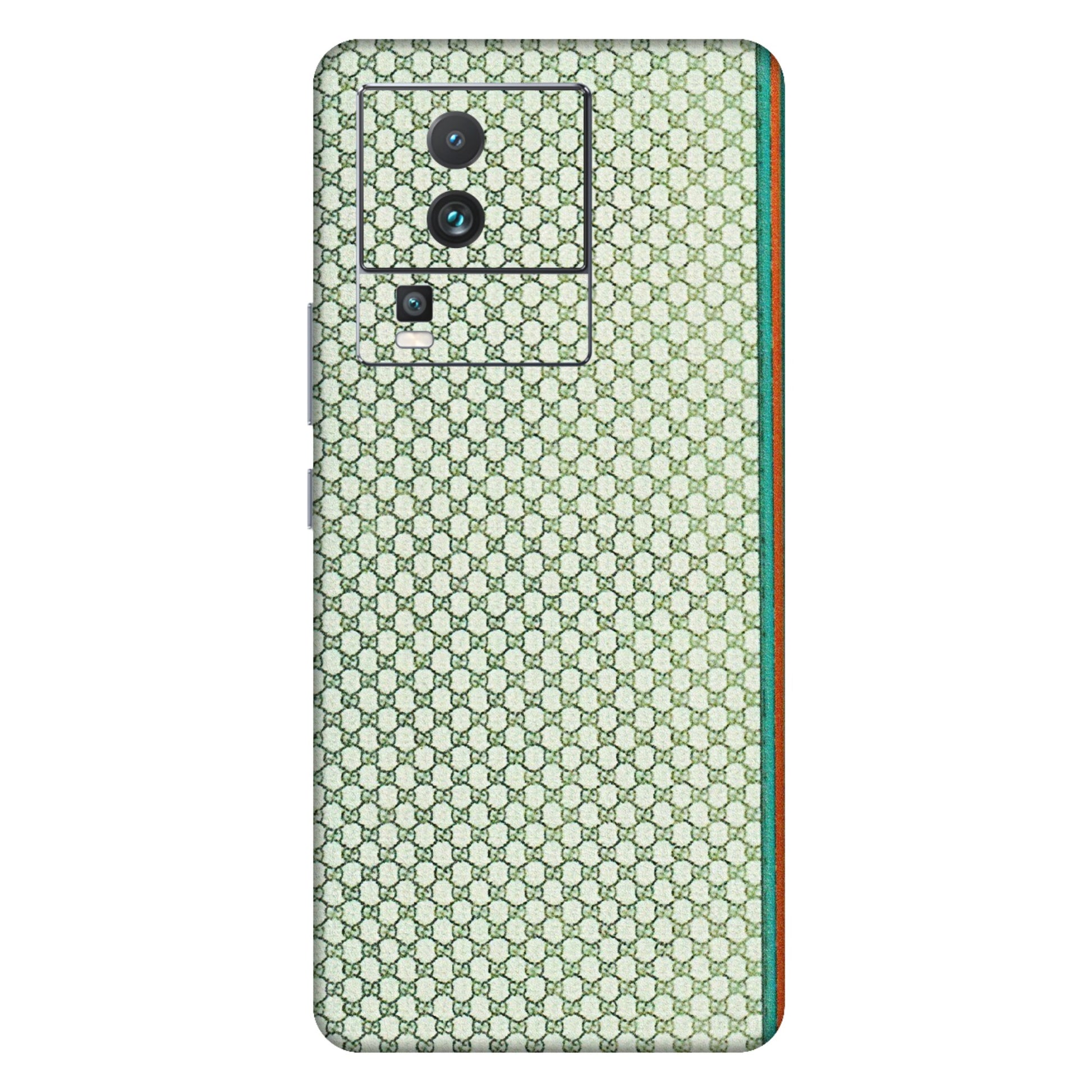IQOO Phone Skins (All Models) - Gucci Fabric Pattern - 3D Embossed Finish (L-73) IQOO Neo 7 5G
