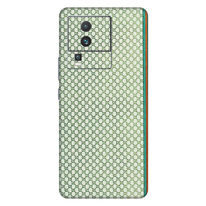 IQOO Phone Skins (All Models) - Gucci Fabric Pattern - 3D Embossed Finish (L-73) IQOO Neo 7 5G