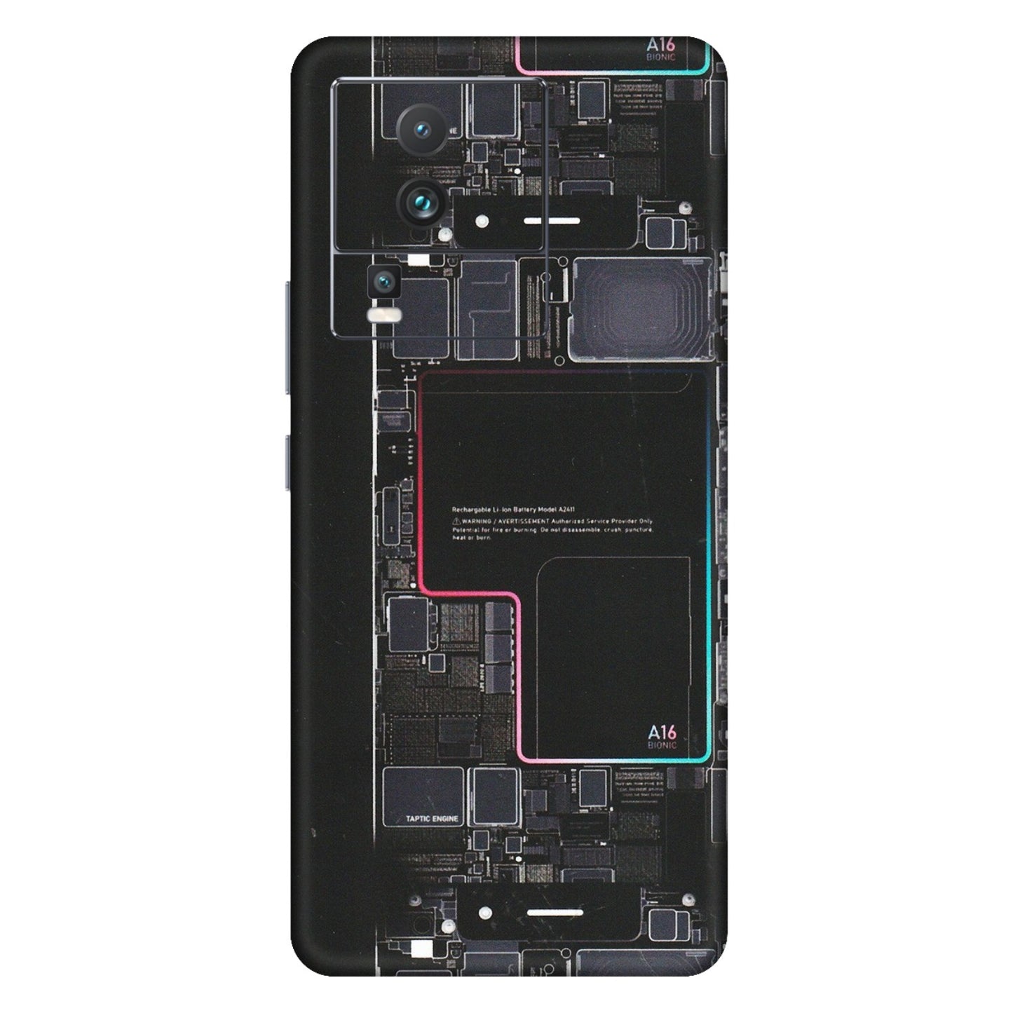IQOO Phone Skins (All Models) - Motherboard Circuit Layout - Matte Finish (M-117) IQOO Neo 7 5G