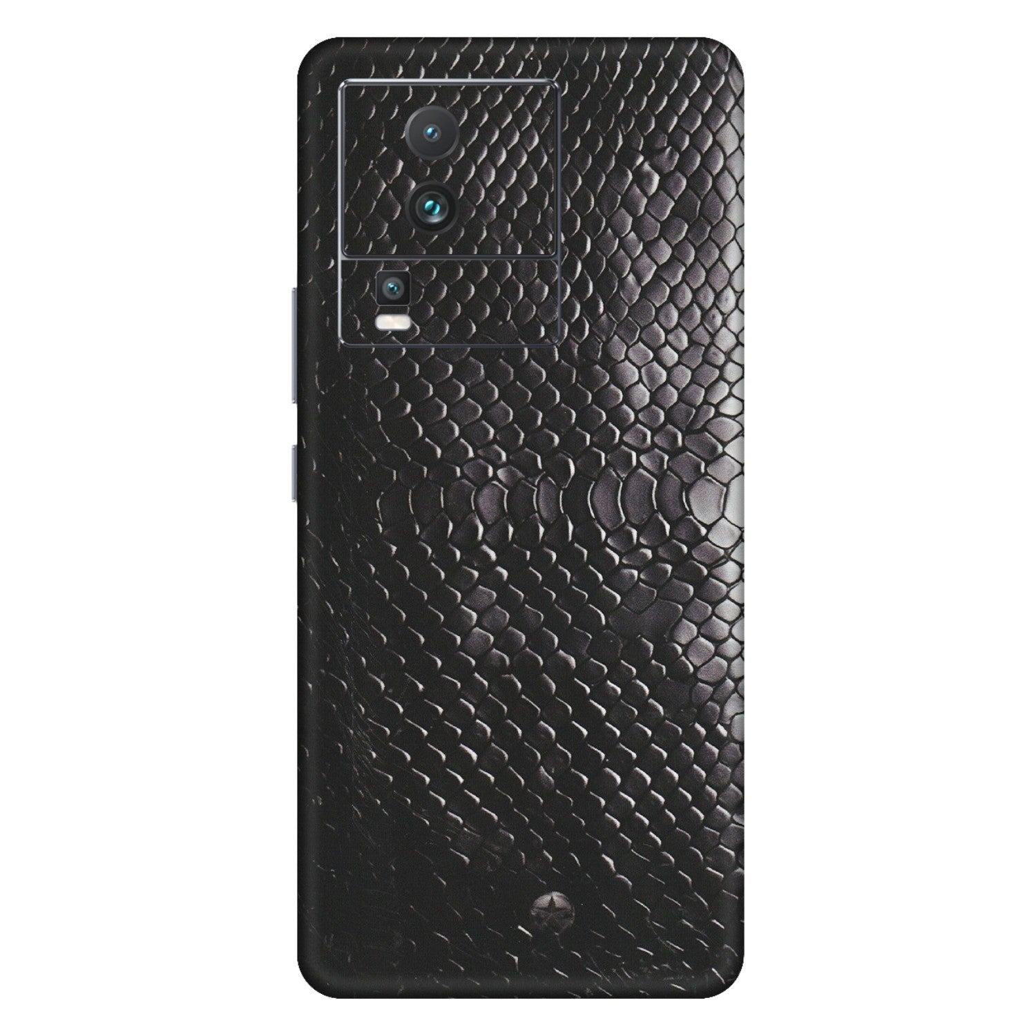 IQOO Phone Skins (All Models) - Black Snack Leather - Matte Finish (M-147) IQOO Neo 7 5G